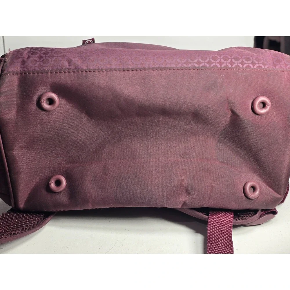 Fisher-Price Fastfinder Gemma Diaper Bag Backpack Burgundy Multi Pocket Baby Bag